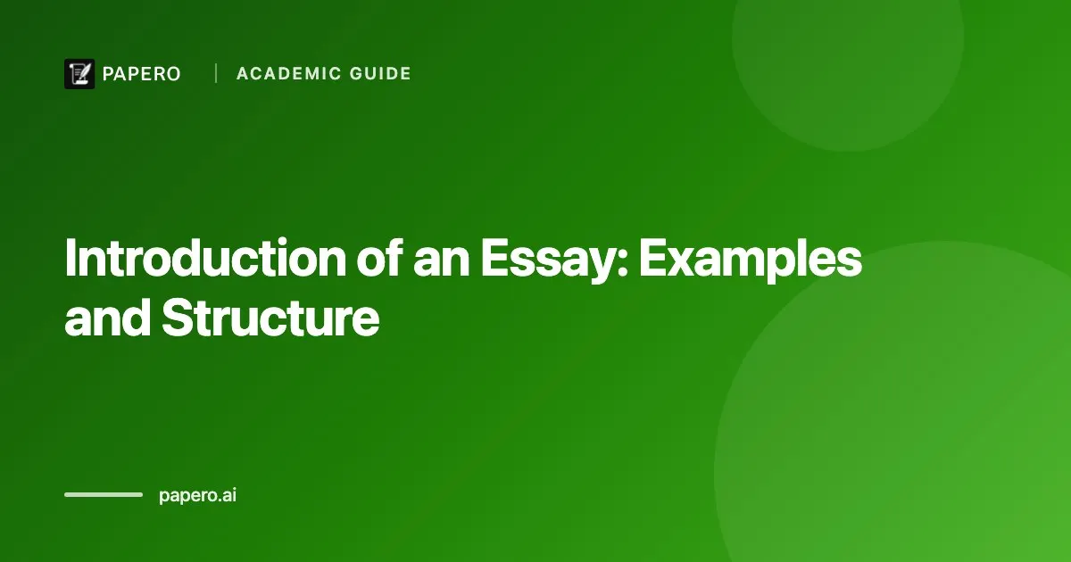 Introduction of an Essay Example: A Complete Academic Guide for Students and Researchers